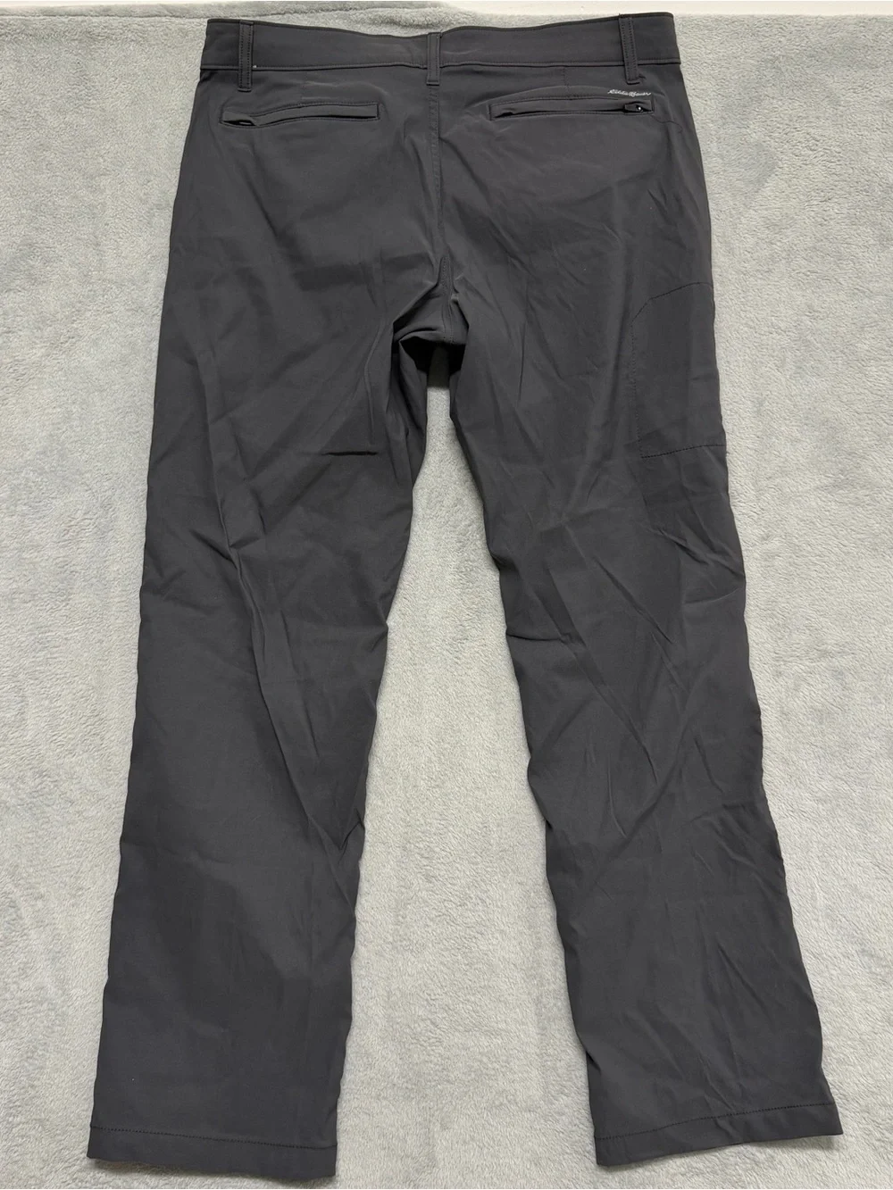 Eddie Bauer Travex Pants 34x32 Dark Gray Nylon Spandex Stretch Outdoor Travel